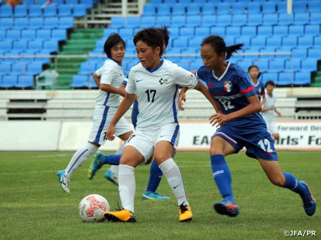 U 15日本女子選抜 2戦目をチャイニーズ タイペイに9 0で完勝 Eaff U 15 Girl S Football Festival 19 Jfa 公益財団法人日本サッカー協会
