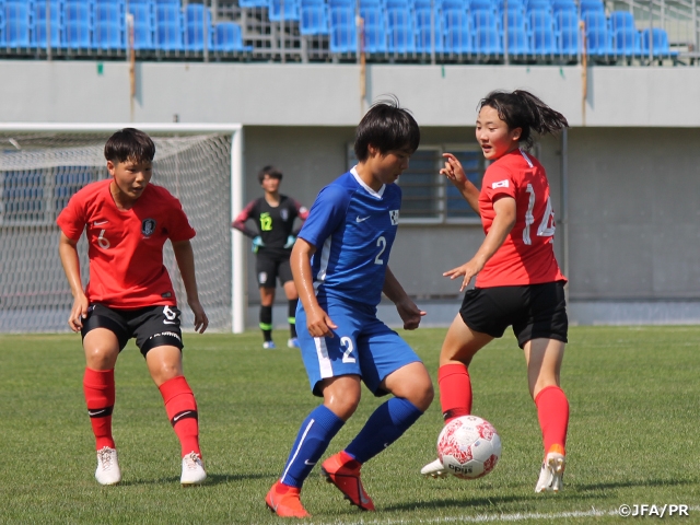 U 15日本女子選抜 グループリーグ最終戦 韓国に惜敗 Eaff U 15 Girl S Football Festival 19 Jfa 公益財団法人日本サッカー協会