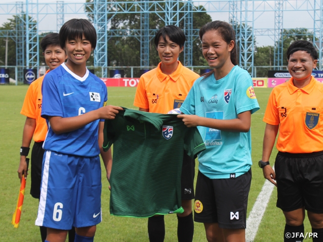 JFAエリートプログラム女子U-14タイ遠征がスタート、U-16タイ女子代表に勝利