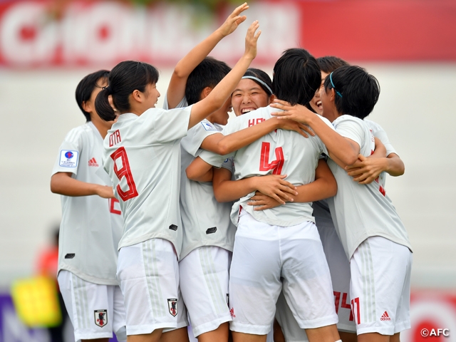 U-16 Japan Women's National Team wins 9-0 against Bangladesh in second match of the AFC U-16 Women's Championship Thailand 2019