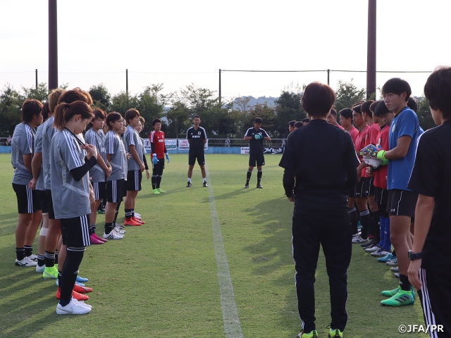 地元の男子高校生と合同トレーニング　～なでしこジャパン国際親善試合　カナダ女子代表戦