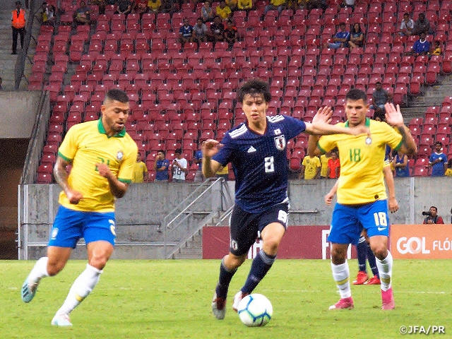 U-22日本代表、アウェイでブラジルに逆転勝利