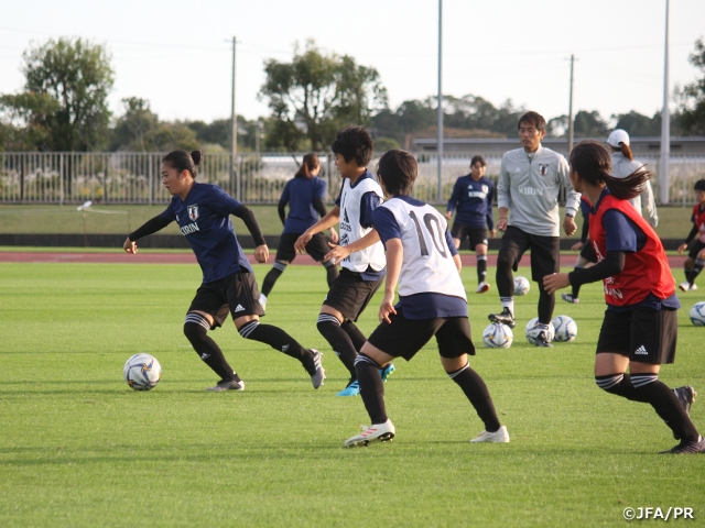 U-19日本女子代表　4日間の直前合宿を終え、いよいよAFC U-19女子選手権へ