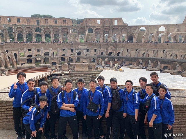 JFA Academy Fukushima Men's team conduct international exchange activities abroad