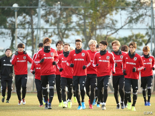 SAMURAI BLUE train behind closed doors to prepare for match against Hong Kong - EAFF E-1 Football Championship 2019