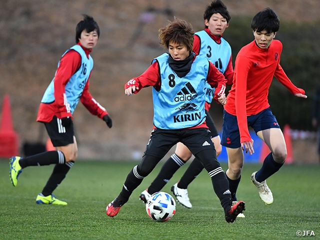 なでしこジャパン候補トレーニングキャンプ　いわきFC U-18との合同トレーニングを実施