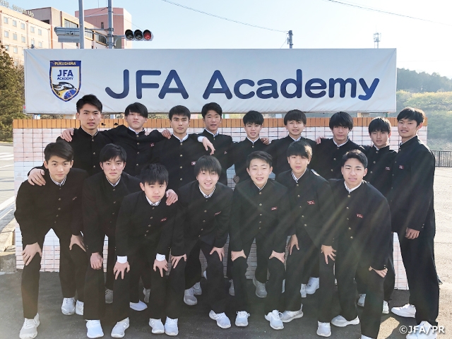 JFAアカデミー福島男子12期生　富士岡中学校を卒業