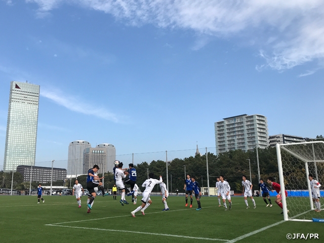 U-16日本代表候補、横浜Ｆ・マリノスユースとのトレーニングマッチでキャンプを締めくくる 