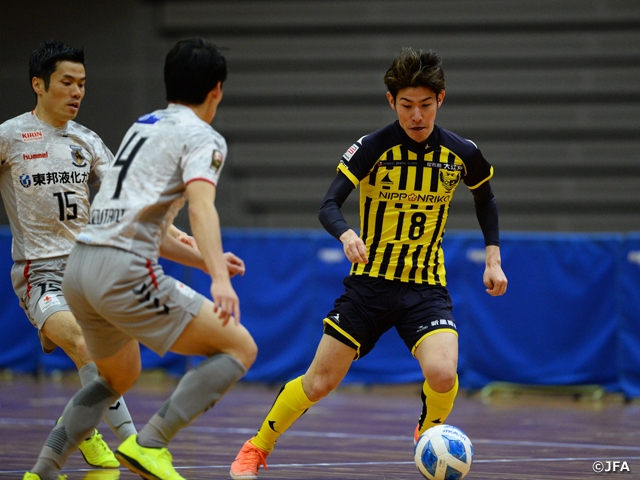 Kashiwa defeats F1 Champion Nagoya at Quarterfinals of the JFA 26th Japan Futsal Championship