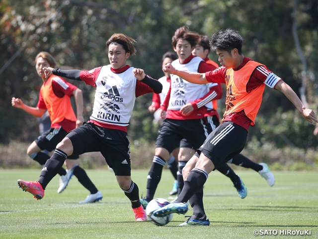 U-20日本代表候補　白熱した紅白戦で遠征トレーニングキャンプを締めくくる