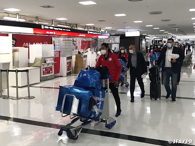 Paraguay Women's National Team arrive at Japan ahead of International Friendly Match against Nadeshiko Japan【4/8@ Yurtec Stadium Sendai】