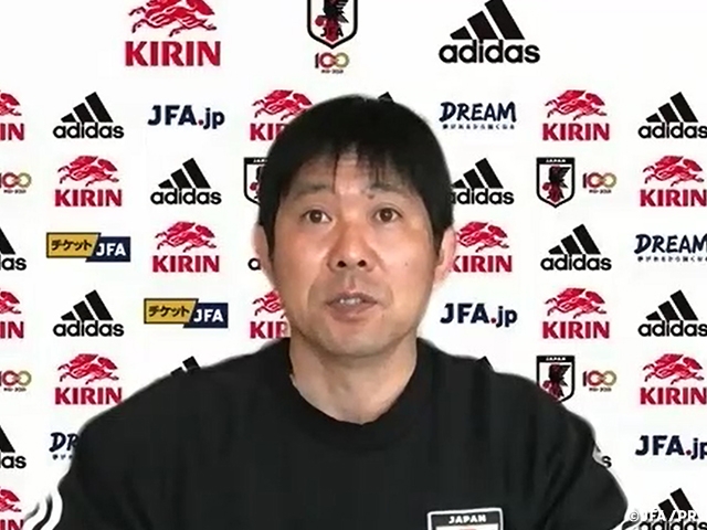 SAMURAI BLUE’s Coach Moriyasu looking to “Clinch the final round” in match against Myanmar National Team