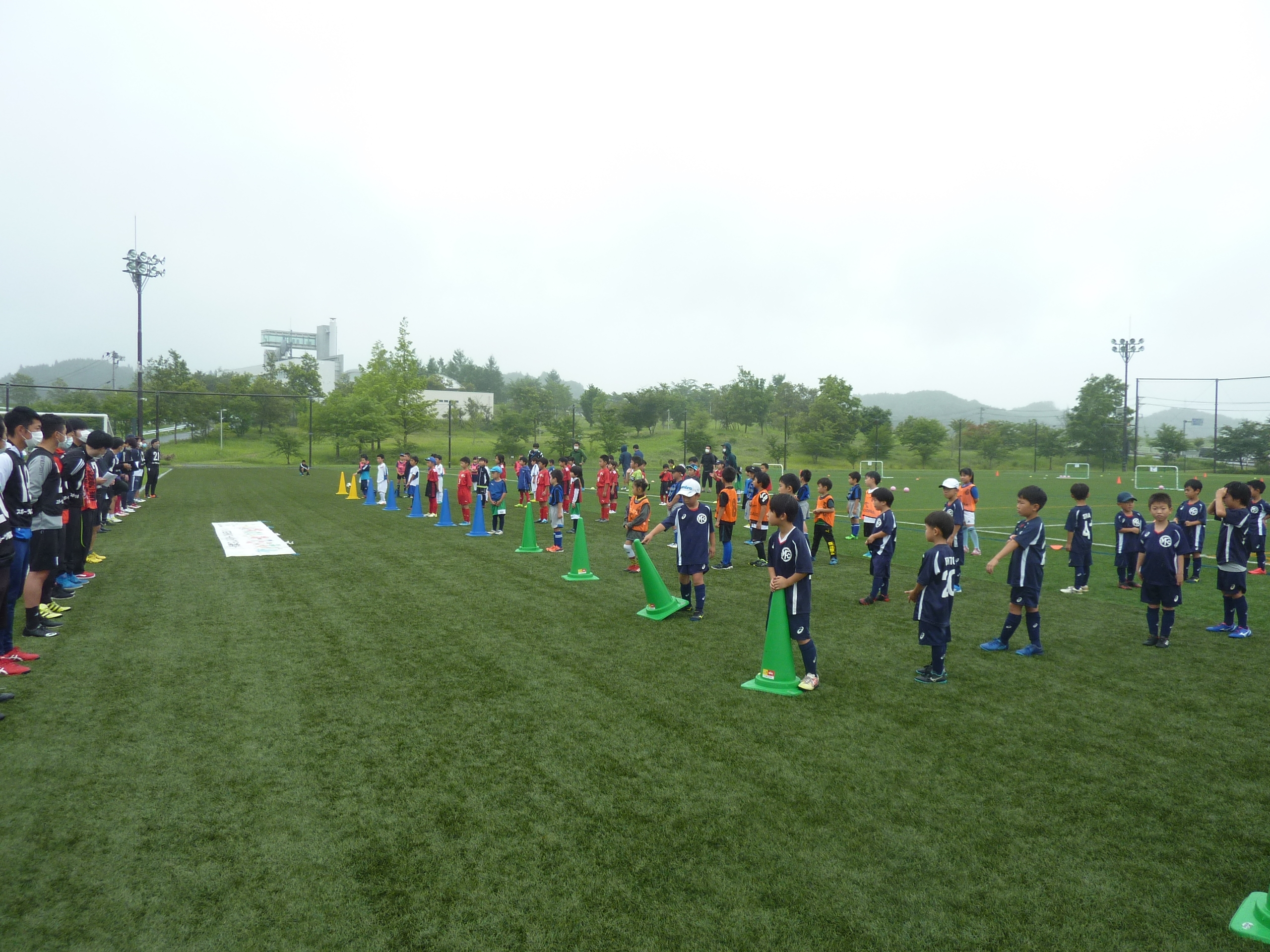 JFAキッズフェスティバルを一関サッカー・ラグビー場（岩手県）で開催