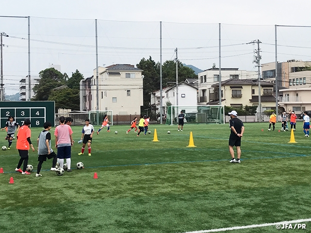 中体連所属の女子サッカー選手の練習会　～広島県サッカー協会の取り組み