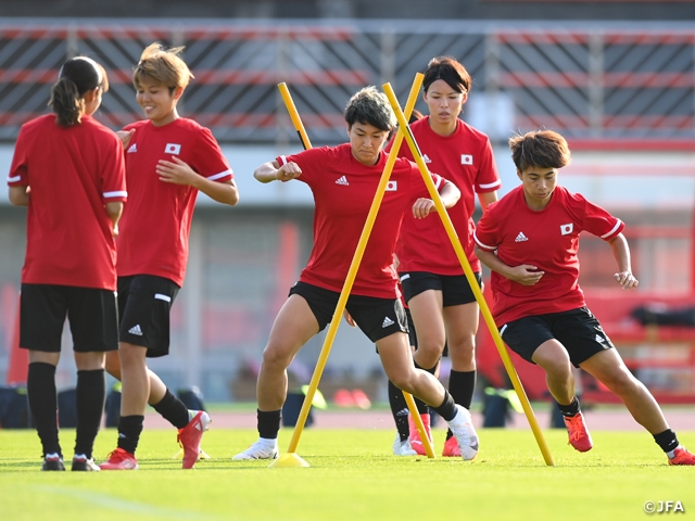 Nadeshiko Japan hold final training session ahead of Great Britain Match