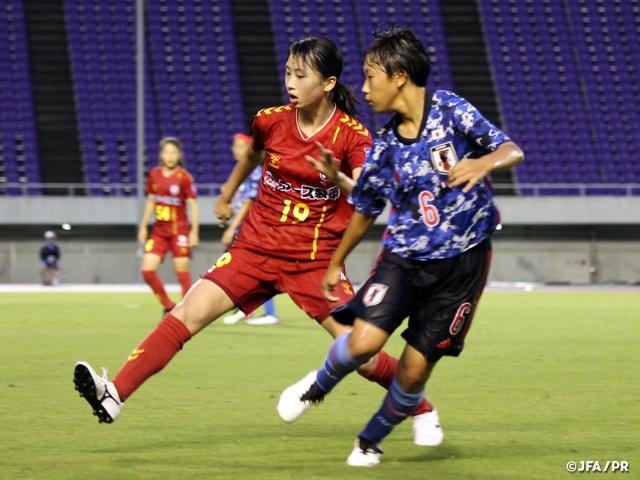 U-15日本女子代表　平和祈念大会第一戦を迎える