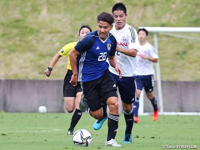 U-22日本代表候補　トレーニングマッチを重ね、連係面を深める