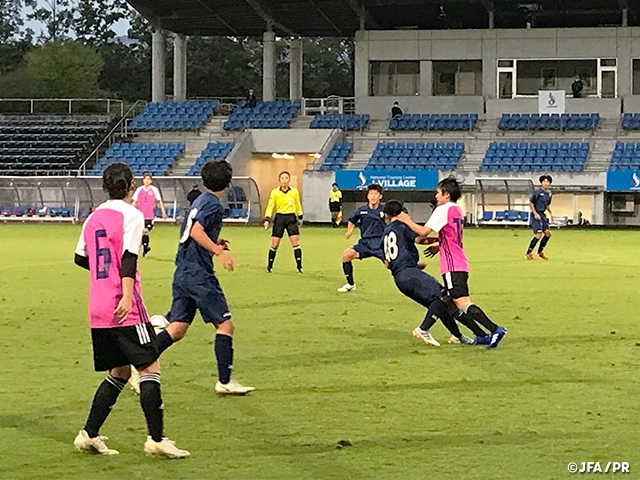 U-19日本女子代表候補　4ヶ月ぶりのトレーニングキャンプで男子高校生と対戦