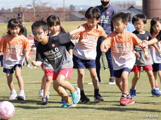 JFAユニクロサッカーキッズ in 福井に440人のキッズが参加