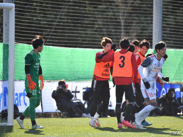 SAMURAI BLUE（日本代表）候補　大学生とのトレーニングマッチでキャンプを締める