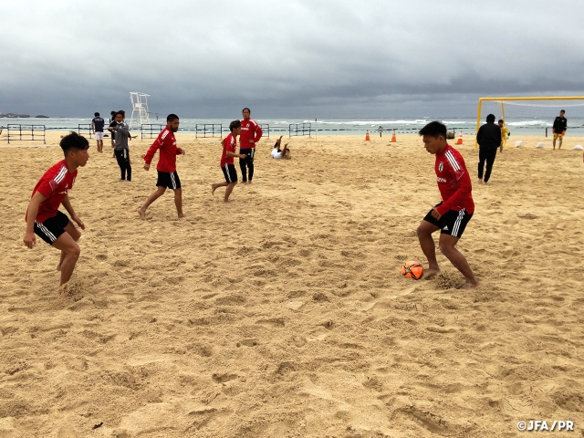 トレーニングマッチを終え、2022年初のビーチサッカー日本代表候補合宿が終了