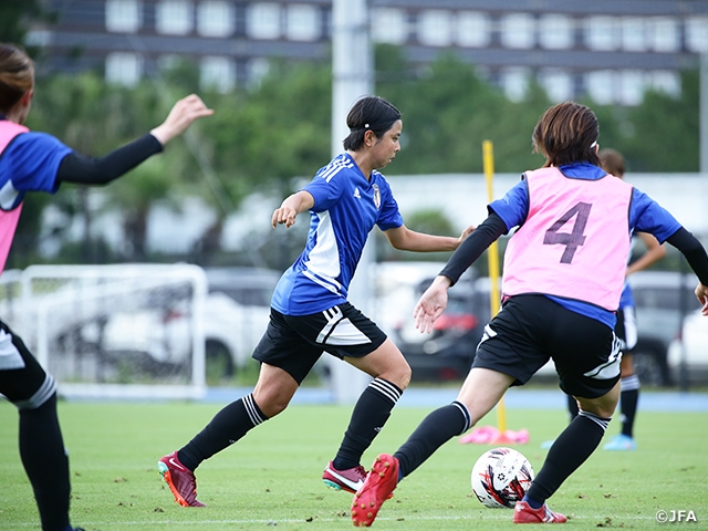 韓国戦勝利から一夜、なでしこジャパンはリカバリーとトレーニングに励む