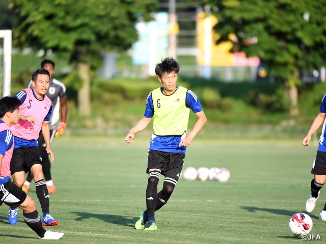 SAMURAI BLUE、E-1選手権の韓国戦へセットプレーの確認やミニゲームを実施