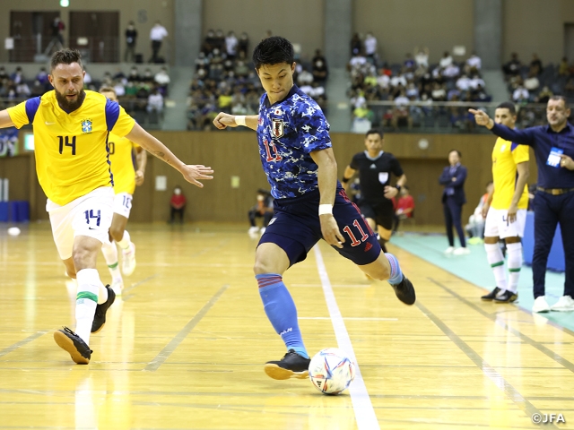 【Match Report】Japan Futsal National Team show signs of improvement from first match but lose again to Brazil 1-5