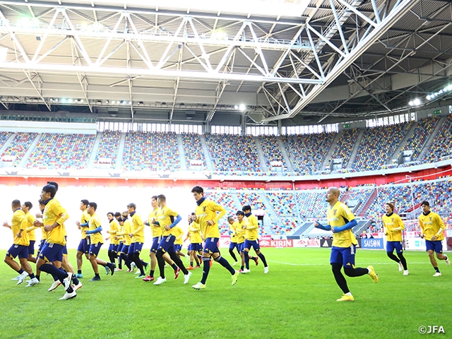 SAMURAI BLUE’s Coach Moriyasu shares aspiration to make forward progress through match against USA