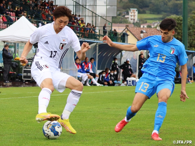 【Match Report】U-21日本代表 国際親善試合　U-21イタリア代表と1-1で引き分ける