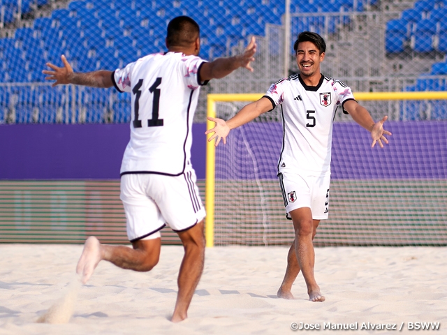 【Match Report】Japan Beach Soccer National Team win first match against USA at the Emirates Intercontinental Beach Soccer Cup 2022