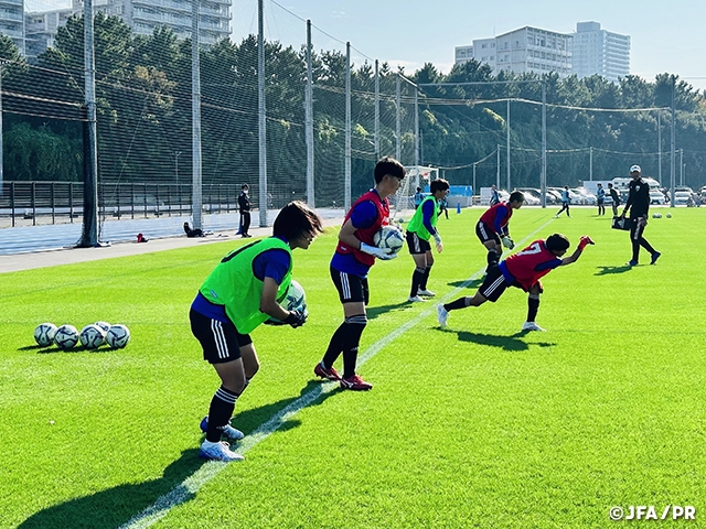 女子GKキャンプ　高円宮記念JFA夢フィールドでの3日間の活動が終了