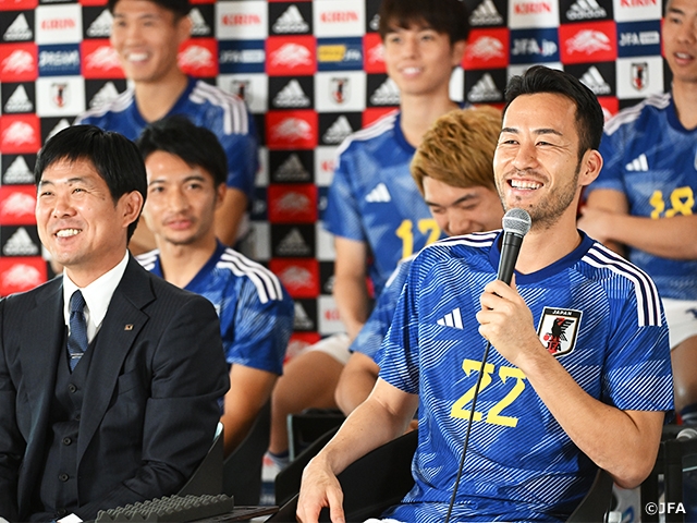 カタールと日本をつなぎ、『新しい景色を 2022 SAMURAI BLUE 壮行会』を実施