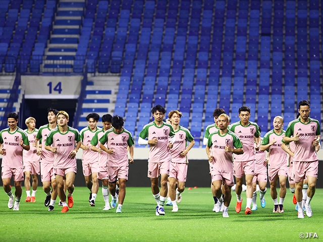 SAMURAIBLUE’s Coach Moriyasu shares aspiration to improve condition and reaffirm team concept in match against Canada