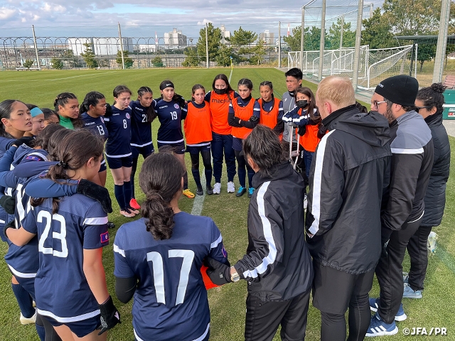 U-17 Guam Women's National Team holds training camp at J-GREEN Sakai