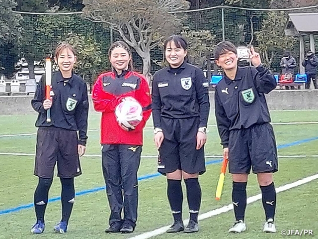 全日本大学女子サッカー連盟主催「審判員スキルアップ研修会」を開催