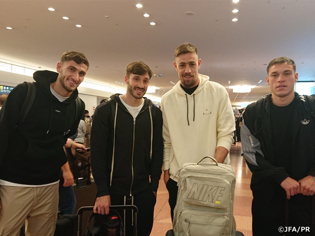 Uruguay National Team arrive in Japan ahead of KIRIN CHALLENGE CUP 2023