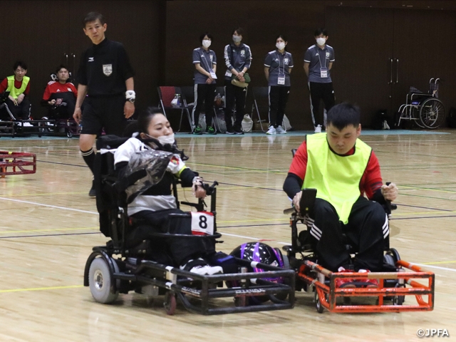 電動車椅子サッカー日本代表が横浜F・マリノスカップ 第18回電動車椅子サッカー大会でエキシビションマッチに参加