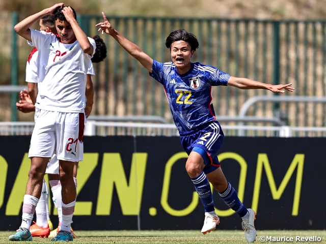 【Match Report】U-19 Japan National Team start off tournament with come from behind victory over Morocco - The 49th Maurice Revello Tournament