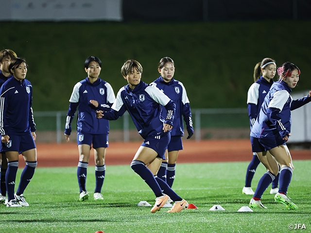 なでしこジャパン、ノルウェー女子代表戦に向け前日練習を実施