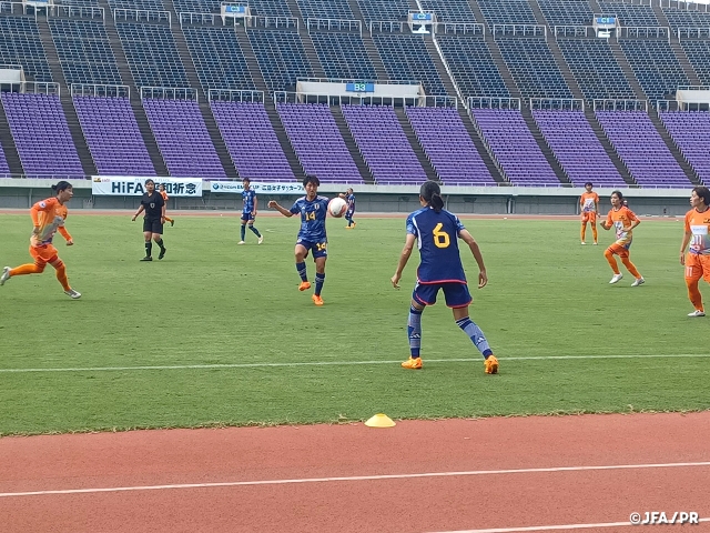 【Match Report】U-15日本女子代表 HiFA 平和祈念 2023 Balcom BMW CUP 広島女子サッカーフェスタ 初戦を迎える