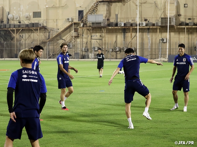 U-22日本代表　AFC U23アジアカップ予選 翌日の第2戦パレスチナ戦に向けトレーニング