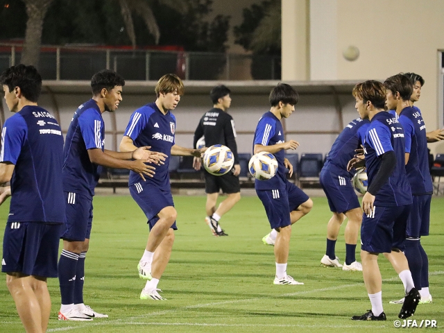 U-22日本代表　AFC U23アジアカップ予選 第3戦バーレーン戦に向けトレーニング