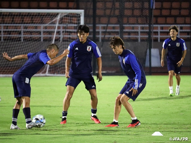 U-22日本代表　アジア競技大会 初戦カタール代表戦に向けトレーニング