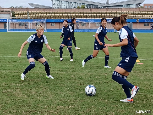 日本女子代表 準決勝の中国戦へ向け前日練習を実施　第19回アジア競技大会（2022/杭州）