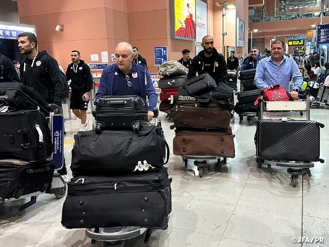 Tunisia National Team arrive in Japan ahead of KIRIN CHALLENGE CUP 2023