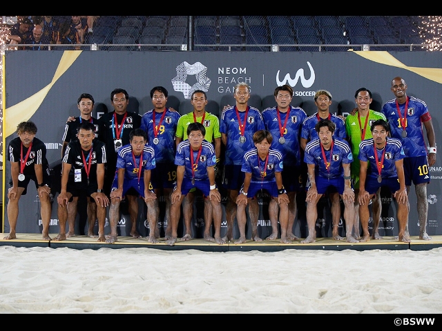 【Match Report】ビーチサッカー日本代表 NEOM Beach Soccer Cup決勝でビーチサッカーブラジル代表に敗れ準優勝で大会を終える。