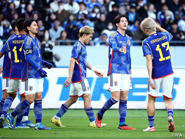 【Match Report】SAMURAI BLUE、後半の得点ラッシュでタイ代表に勝利、2024年白星スタート