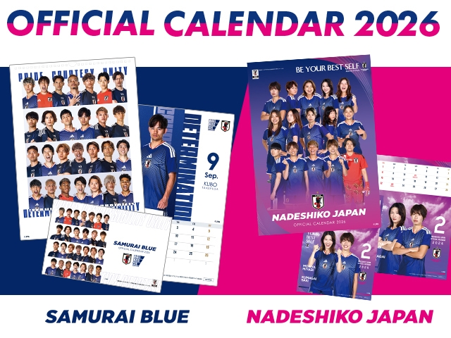 【JFA STORE】サッカー日本代表オフィシャルカレンダー2026 販売開始!