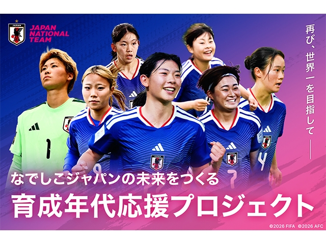 なでしこジャパンの未来をつくる育成年代応援プロジェクト～再び世界一へ～クラウドファンディングを実施